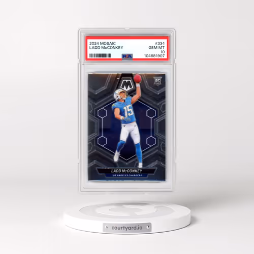 2024 Panini Mosaic #334 Ladd McConkey (PSA 10 GEM MINT)