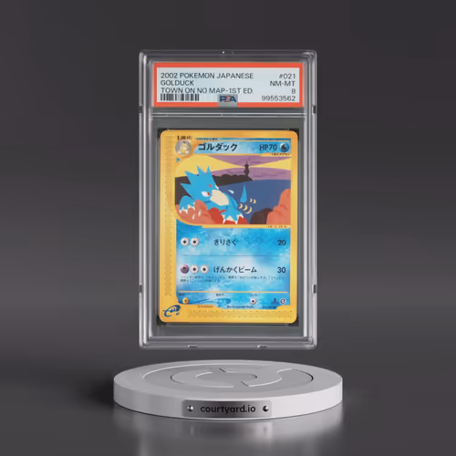 2002 Pokémon the Town on No Map #021 Golduck - 1st Edition (PSA 8 NM-MT)