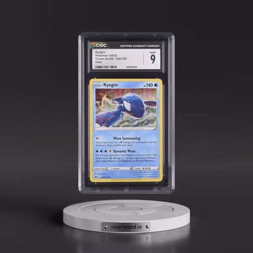 2023 Crown Zenith #036/159 Kyogre - Holo (CGC 9 MINT)