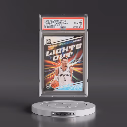 2023 Panini Donruss Optic Lights Out #4 Victor Wembanyama - Holo (PSA 10 GEM MINT)