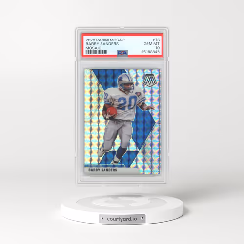 2020 Panini Mosaic #76 Barry Sanders - Mosaic (PSA 10 GEM MINT)