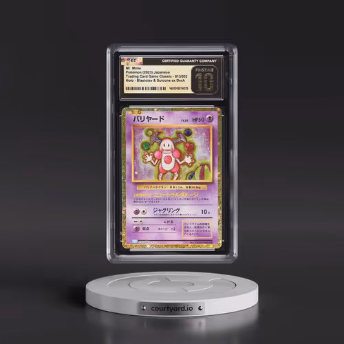 2023 Pokémon Clk-Trading Card Game Classic Blastoise & Suicune EX Deck #013 Mr. Mime (CGC 10 PRISTIN