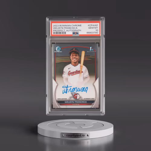 2023 Bowman Chrome Prospect Autographs #CPAWF Welbyn Francisca (PSA 10 GEM MINT)