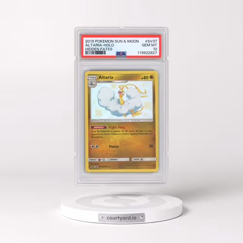 2019 Pokémon Sun & Moon Hidden Fates #SV37 Altaria - Holo (PSA 10 GEM MINT)