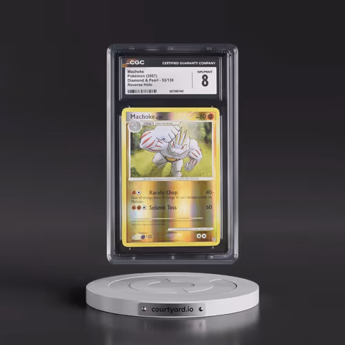 2007 Diamond & Pearl #53/130 Machoke - Reverse Holo (CGC 8 NM-MT)