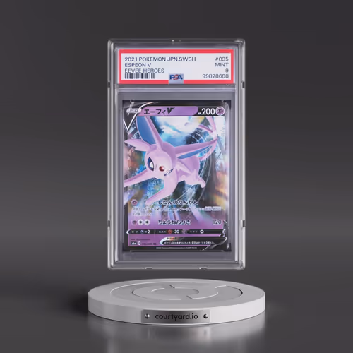 2021 Pokémon Sword & Shield Eevee Heroes #035 Espeon V - Holo (PSA 9 MINT)
