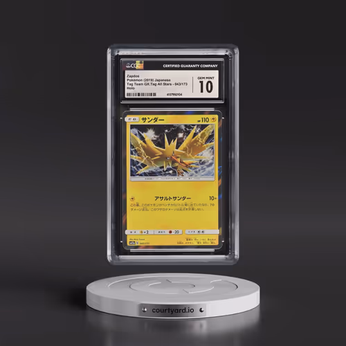 2019 Tag Team GX: Tag All Stars #043/173 Zapdos - Holo (CGC 10 GEM MINT)