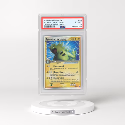 2006 Pokémon EX Dragon Frontiers #99 Tyranitar EX - Holo Holo (PSA 6 EX-MT)