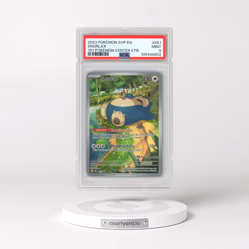 2023 Pokémon Svp EN-SV Black Star Promo #051 Snorlax - 151 Pokemon Center Elite Trainer Box (PSA 9 M