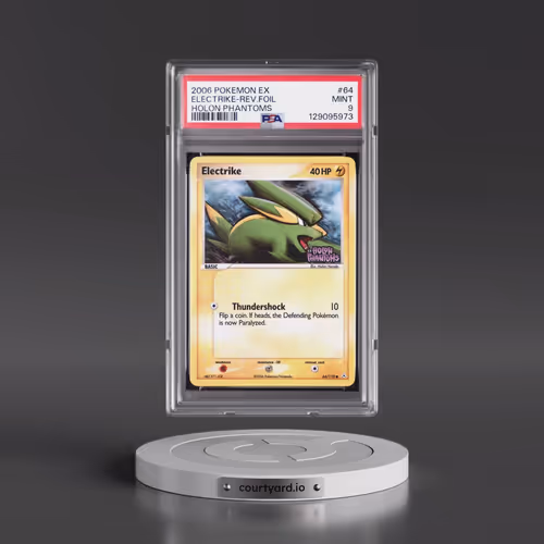 2006 Pokémon EX Holon Phantoms #64 Electrike - Reverse Foil (PSA 9 MINT)