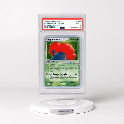 2004 Pokémon EX Hidden Legends #100 Vileplume EX - Holo Holo (PSA 9 MINT)