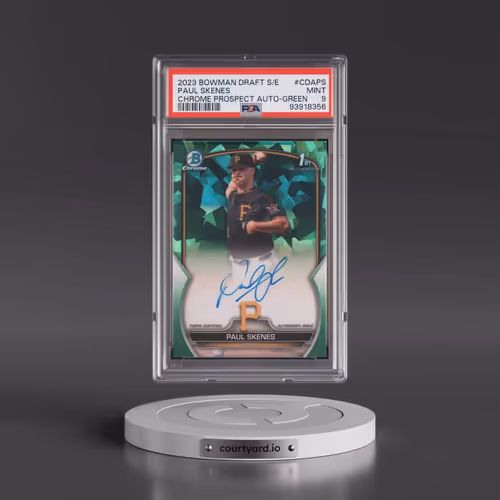 2023 Bowman Draft Sapphire Edition Chrome Prospect Autographs #CDAPS Paul Skenes - Green (PSA 9 MINT