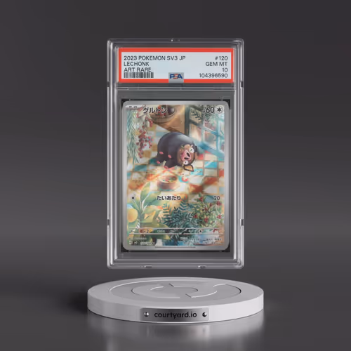 2023 Pokémon SV3-Ruler of the Black Flame #120 Lechonk - Art Rare (PSA 10 GEM MINT)
