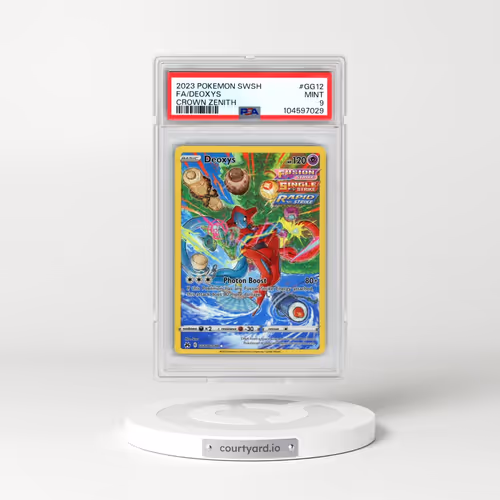 2023 Pokémon Sword and Shield Crown Zenith #GG12 Deoxys - Full Art (PSA 9 MINT)