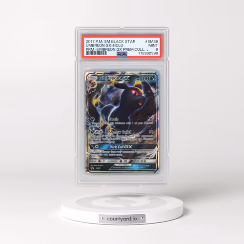2017 Pokémon SM Black Star Promo #SM36 Umbreon GX - Holo Holo Umbreon GX Premium Collection (PSA 9 M