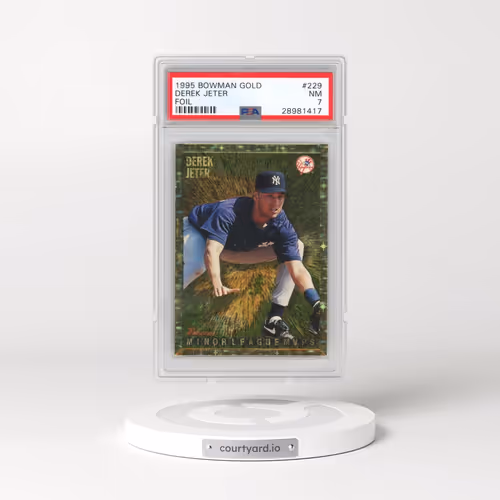 1995 Bowman Gold Foil #229 Derek Jeter (PSA 7 NM)