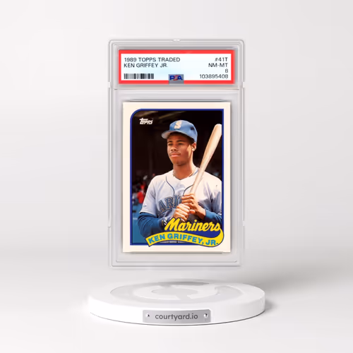 1989 Topps Traded #41T Ken Griffey Jr (PSA 8 NM-MT)