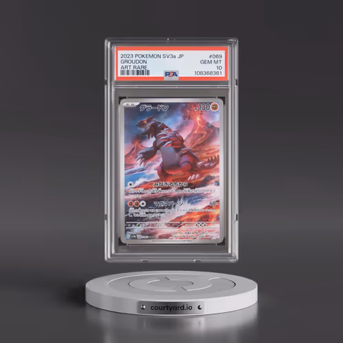 2023 Pokémon Sv3a-Raging Surf #069 Groudon - Art Rare (PSA 10 GEM MINT)
