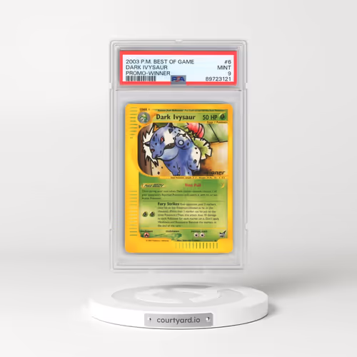 2003 Pokémon Best of Game Promo #6 Dark Ivysaur - Winner (PSA 9 MINT)