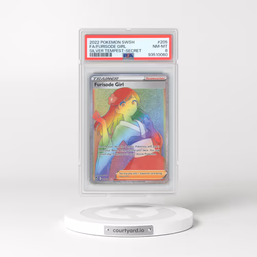 2022 Pokémon Sword & Shield Silver Tempest #205 Furisode Girl - Full Art Secret (PSA 8 NM-MT)