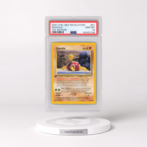 2001 Pokémon Neo Revelation #51 Shuckle - 1st Edition (PSA 10 GEM MINT)