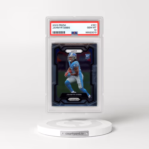 2023 Panini Prizm #331 Jahmyr Gibbs (PSA 10 GEM MINT)