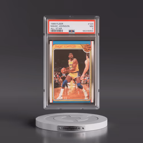 1988 Fleer #123 Magic Johnson - All-Star (PSA 7 NM)