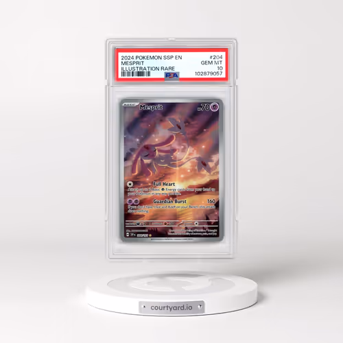 2024 Pokémon Ssp EN-Surging Sparks #204 Mesprit - Illustration Rare (PSA 10 GEM MINT)