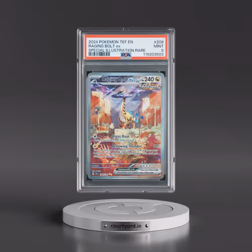 2024 Pokémon Tef EN-Temporal Forces #208 Raging Bolt EX - Holo Special Illustration Rare (PSA 9 MINT