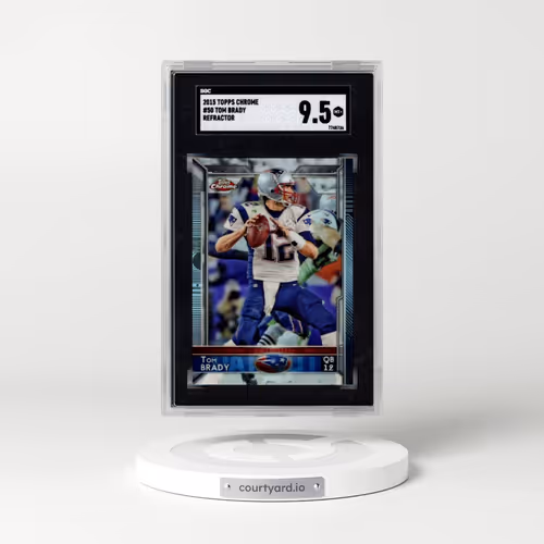 2015 Topps Chrome #50 Tom Brady - Refractor (SGC 9.5 MINT+)