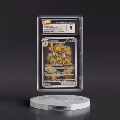 2025 Black Star Promos - Mega Evolution MEP EN #009 Alakazam - Mega Evolution Elite Trainer Box (Hol