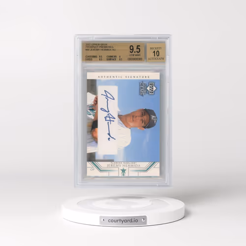 2002 Upper Deck Prospect Premieres #88 Jeremy Hermida AU XRC (BGS 9.5 GEM MINT)