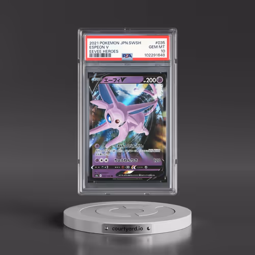 2021 Pokémon Sword & Shield Eevee Heroes #035 Espeon V - Holo (PSA 10 GEM MINT)