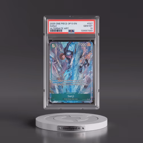 2025 One Piece OP13-Carrying on His Will #027 Sanji - Alternate Art (PSA 10 GEM MINT)