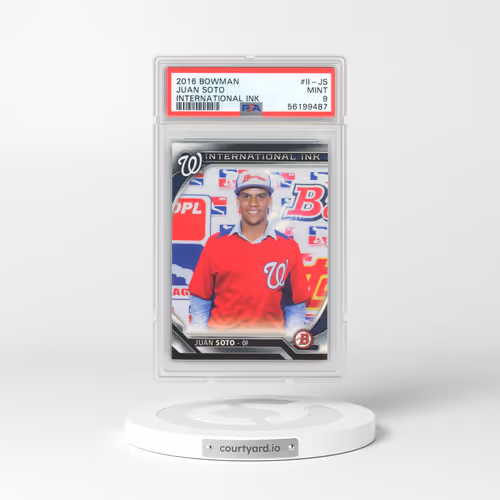 2016 Bowman International Ink #II-JS Juan Soto (PSA 9 MINT)