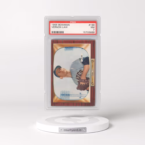 1955 Bowman #199 Vernon Law (PSA 7 NM)