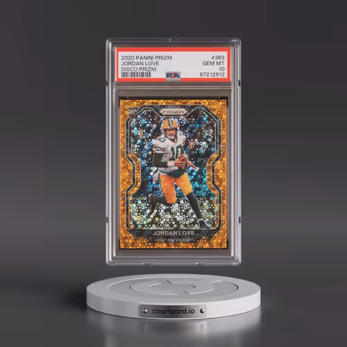 2020 Panini Prizm #363 Jordan Love - Disco Prizm (PSA 10 GEM MINT)