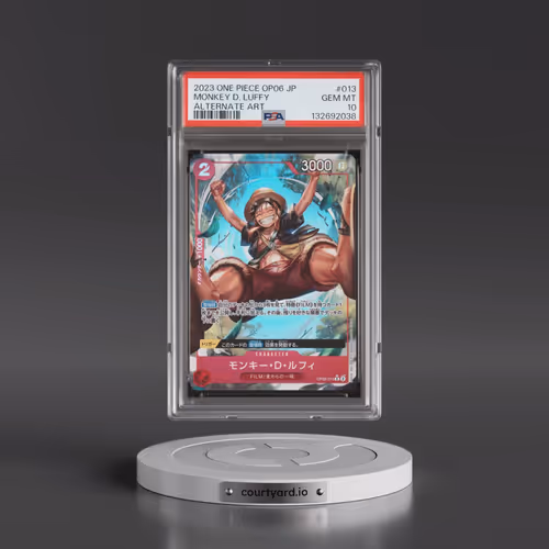 2023 One Piece Japanese OP06-Wings of the Captain #013 Monkey D. Luffy - Alternate Art (PSA 10 GEM M