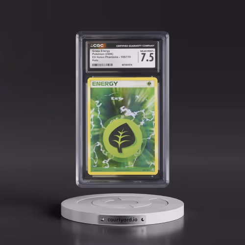 2006 EX Holon Phantoms #105/110 Grass Energy - Holo (CGC 7.5 NM+)
