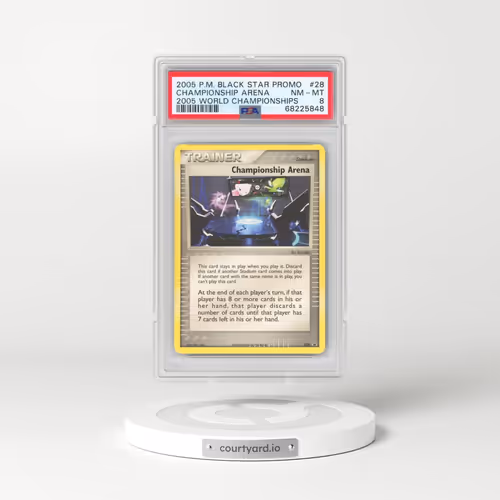 2005 Pokémon Black Star Promos #28 Championship Arena - 2005 World Championships (PSA 8 NM-MT)