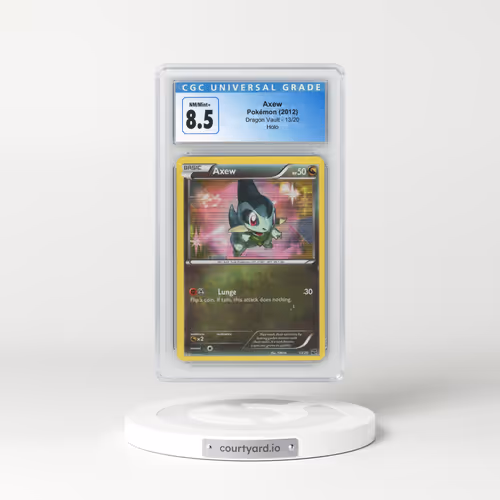 2012 Dragon Vault #13/20 Axew - Holo (CGC 8.5 NM-MT+)