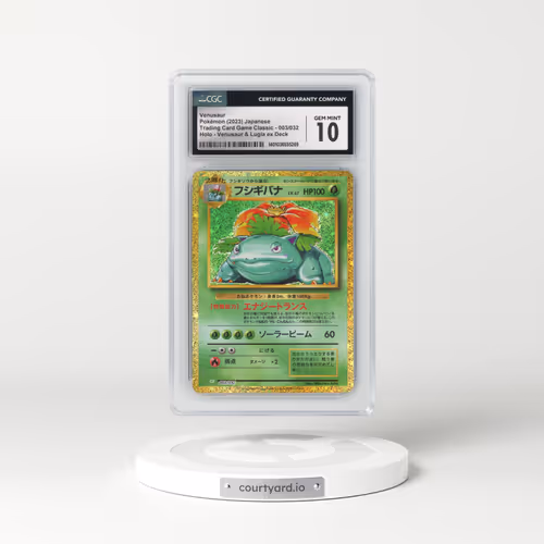 2023 Trading Card Game Classic - CLF, CLL, CLK #003/032 Venusaur - Holo Venusaur & Lugia ex Deck - CLF (CGC 10 GEM MINT)