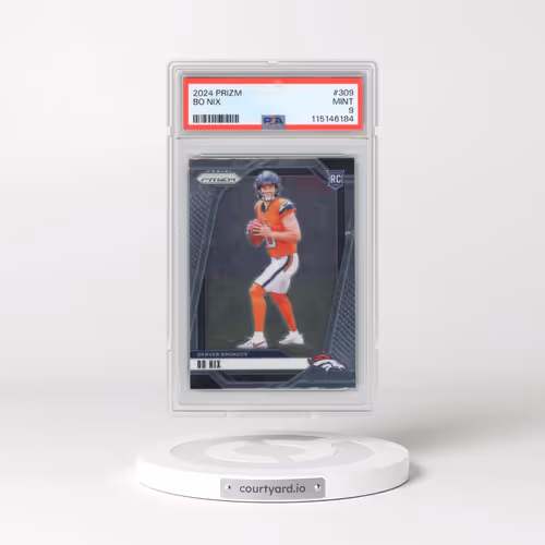 2024 Panini Prizm #309 Bo Nix (PSA 9 MINT)