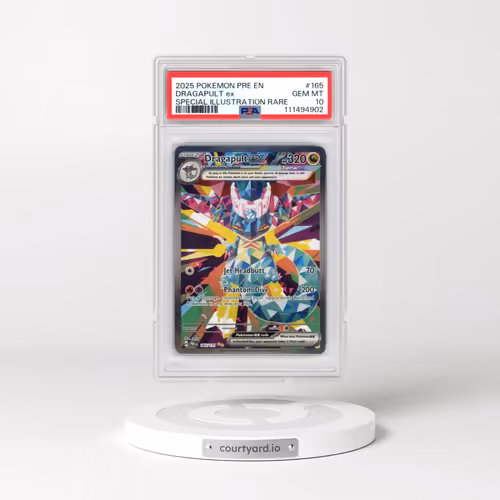 2025 Pokémon Pre EN-Prismatic Evolutions #165 Dragapult EX - Holo Special Illustration Rare (PSA 10