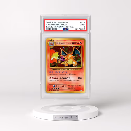 2016 Pokémon Expansion 20th Anniversary #011 Charizard - 1st Edition Holo (PSA 9 MINT)