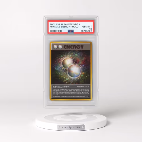 2001 Pokémon Neo 4 Miracle Energy - Holo (PSA 10 GEM MINT)