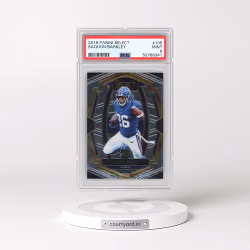 2018 Panini Select #105 Saquon Barkley (PSA 9 MINT)