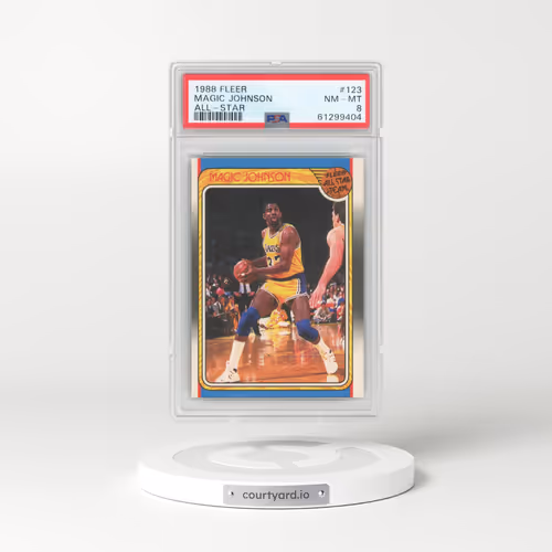 1988 Fleer #123 Magic Johnson - All-Star (PSA 8 NM-MT)