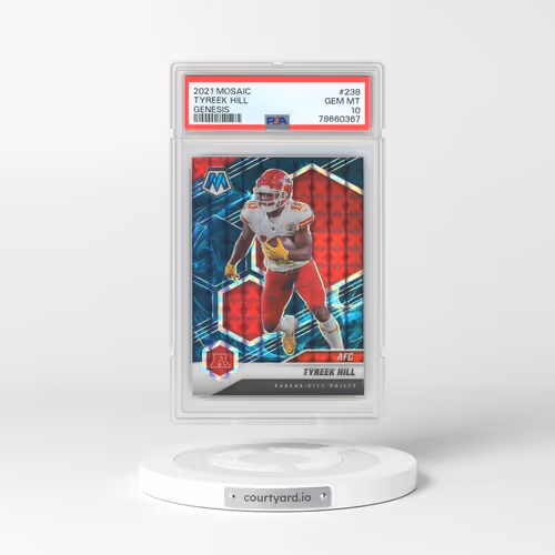 2021 Panini Mosaic #238 Tyreek Hill - Genesis (PSA 10 GEM MINT)