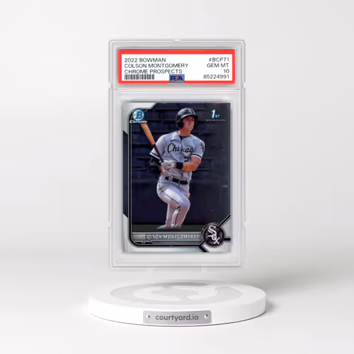2022 Bowman Chrome Prospects #BCP71 Colson Montgomery (PSA 10 GEM MINT)